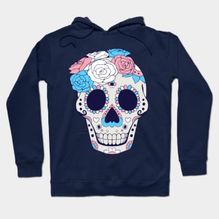 Trans Pride - Sugarskull Dia De Los Muertos Hoodie